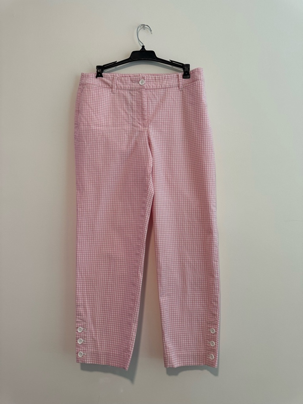 Pink Gingham Crop Pants - Picture 9 of 14